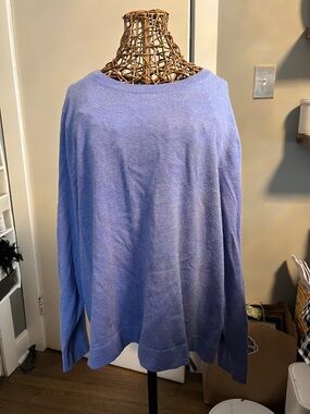 Light Periwinkle blue Women's teddie Lightweight Pullover Sweater
